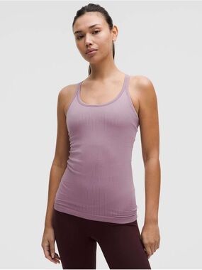 Lululemon NWOT Ebb to Street Tank Top *Light Support, B/C Cup Lavender Lux